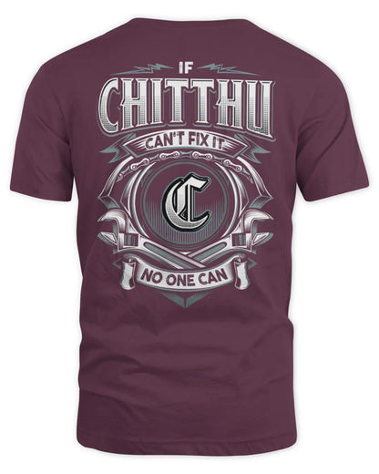CHITTHU AP81-K4-626 - Personalized Ahmed Quote Apparel “If Ahmed Can't Fix It, No One Can” - Unisex Standard T-Shirt - Maroon