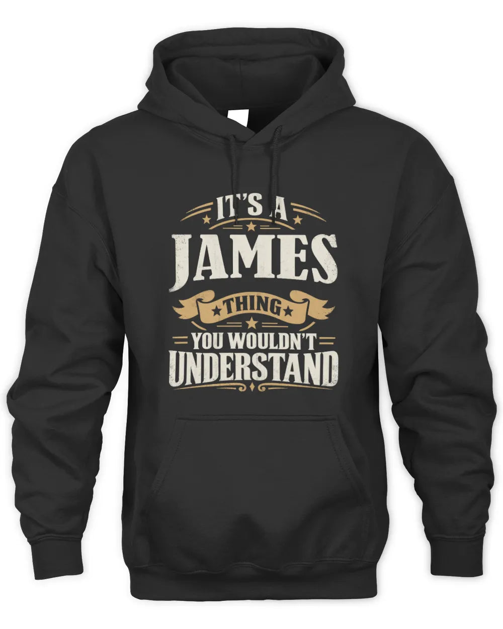 JAMES P08 TH51 - Personalized “It’s a/an [NAME] Thing – You Wouldn’t Understand” Shirt - Unisex Hoodie - Black