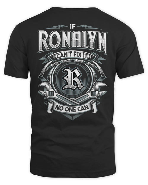 RONALYN AP81-K4-626 - Personalized Ahmed Quote Apparel “If Ahmed Can't Fix It, No One Can” - Unisex Standard T-Shirt - Black