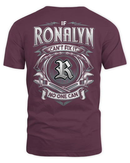RONALYN AP81-K4-626 - Personalized Ahmed Quote Apparel “If Ahmed Can't Fix It, No One Can” - Unisex Standard T-Shirt - Maroon