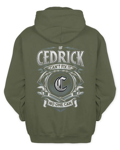 CEDRICK AP81-K4-626 - Personalized Ahmed Quote Apparel “If Ahmed Can't Fix It, No One Can” - Unisex Hoodie - Military Green
