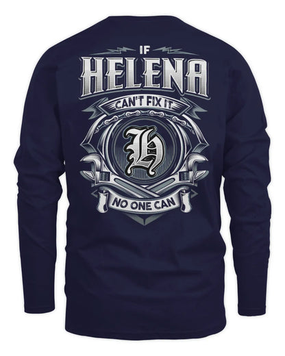 HELENA AP81-K4-626 - Personalized Ahmed Quote Apparel “If Ahmed Can't Fix It, No One Can” - Men's Long Sleeved T-Shirt - Navy