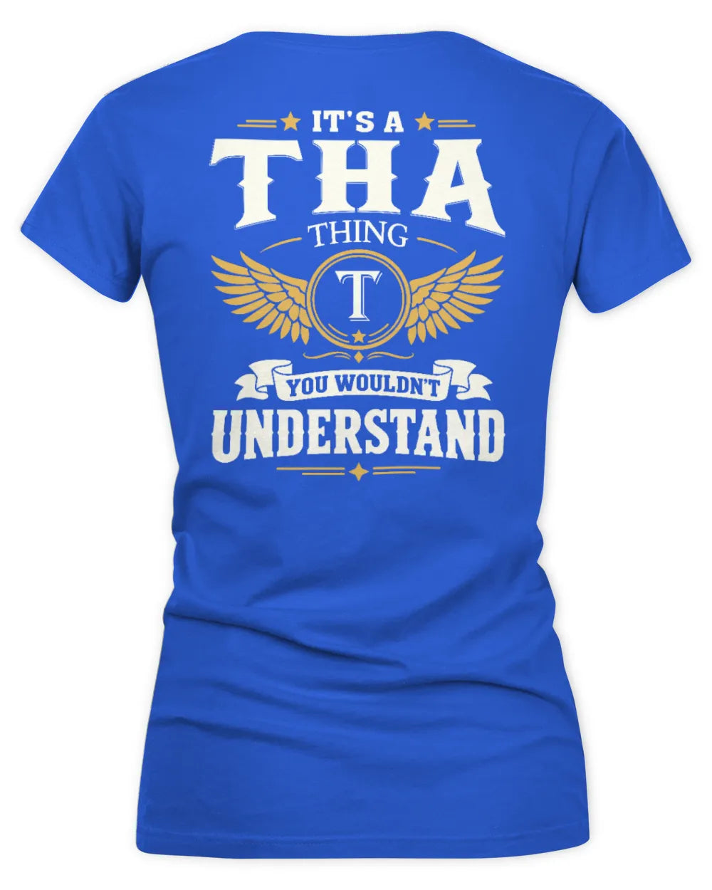 THA KT06-M008 It’s a [NAME] Thing – You Wouldn’t Understand | Personalized Vintage T-Shirt - Women's V-Neck T-Shirt - Royal