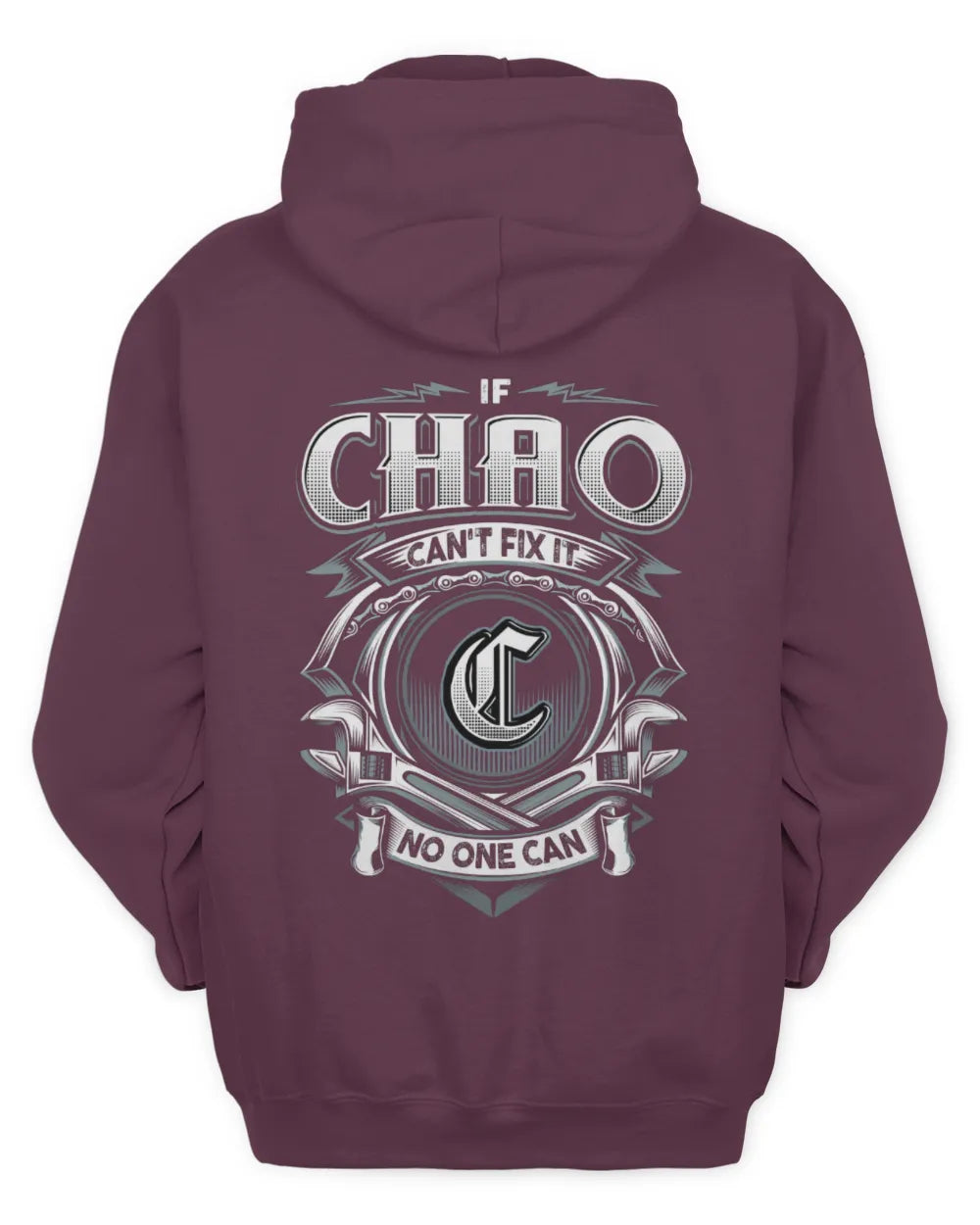 CHAO AP81-K4-626 - Personalized Ahmed Quote Apparel “If Ahmed Can't Fix It, No One Can” - Unisex Hoodie - Maroon