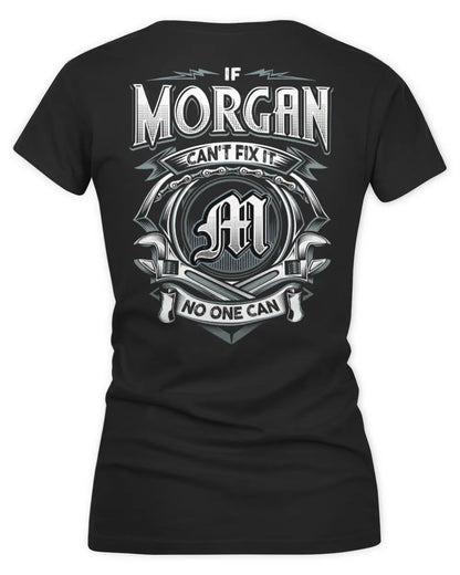 MORGAN AP81-K4-626 - Personalized Ahmed Quote Apparel “If Ahmed Can't Fix It, No One Can” - Women's V-Neck T-Shirt - Black