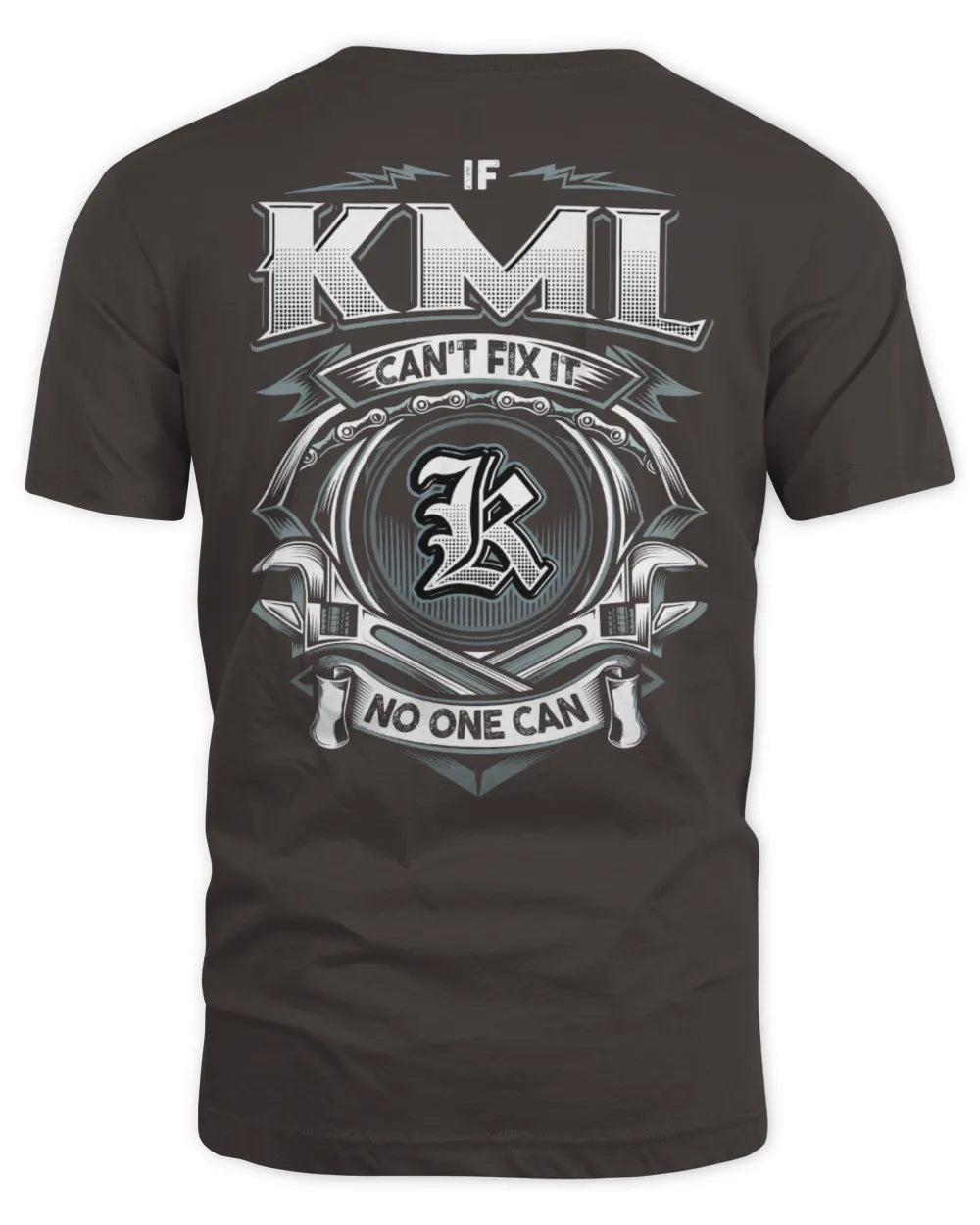 KML AP81-K4-626 - Personalized Ahmed Quote Apparel “If Ahmed Can't Fix It, No One Can” - Unisex Standard T-Shirt - Dark Chocolate