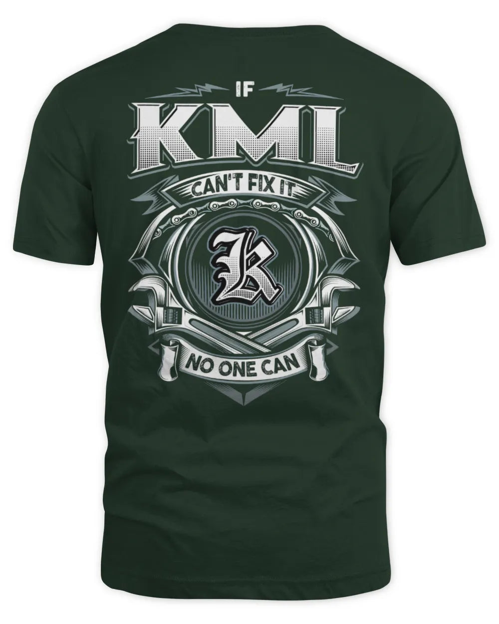 KML AP81-K4-626 - Personalized Ahmed Quote Apparel “If Ahmed Can't Fix It, No One Can” - Unisex Standard T-Shirt - Forest Green