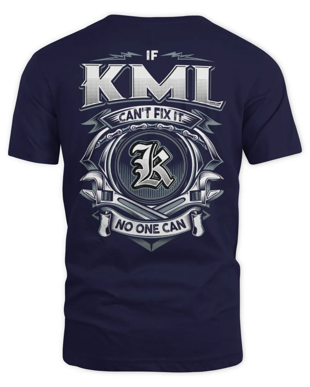 KML AP81-K4-626 - Personalized Ahmed Quote Apparel “If Ahmed Can't Fix It, No One Can” - Unisex Standard T-Shirt - Navy