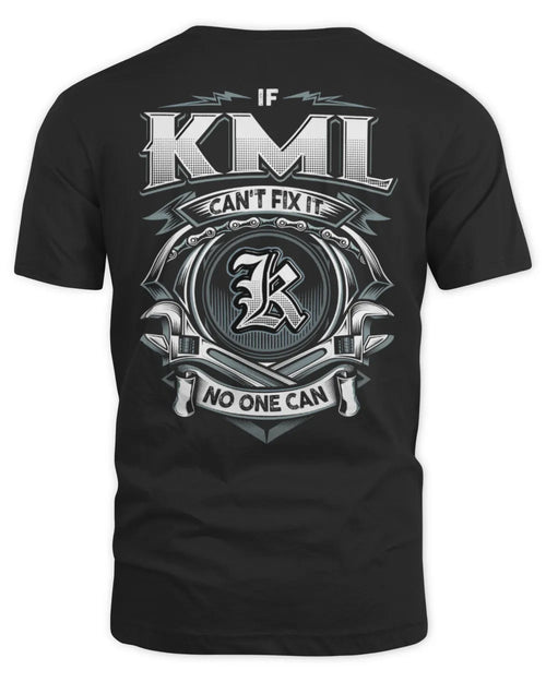 KML AP81-K4-626 - Personalized Ahmed Quote Apparel “If Ahmed Can't Fix It, No One Can” - Unisex Standard T-Shirt - Black