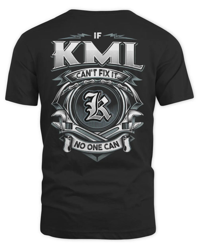 KML AP81-K4-626 - Personalized Ahmed Quote Apparel “If Ahmed Can't Fix It, No One Can” - Unisex Standard T-Shirt - Black