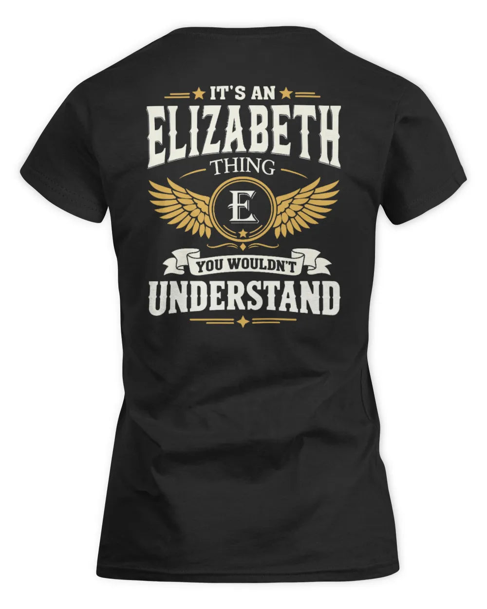 ELIZABETH KT06-M008 It’s a [NAME] Thing – You Wouldn’t Understand | Personalized Vintage T-Shirt - Women's Standard T-Shirt - Black