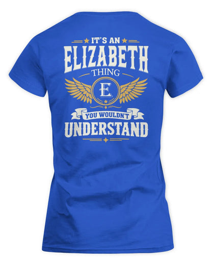 ELIZABETH KT06-M008 It’s a [NAME] Thing – You Wouldn’t Understand | Personalized Vintage T-Shirt - Women's Standard T-Shirt - Royal
