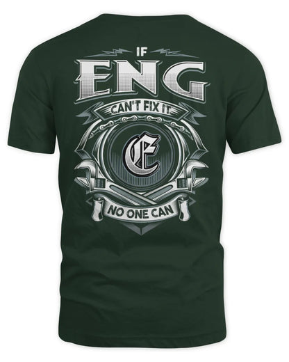 ENG AP81-K4-626 - Personalized Ahmed Quote Apparel “If Ahmed Can't Fix It, No One Can” - Unisex Standard T-Shirt - Forest Green
