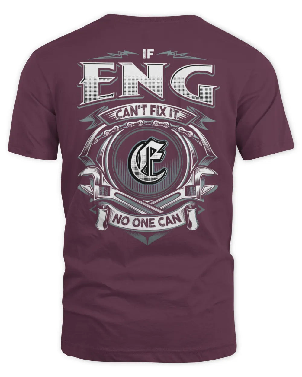 ENG AP81-K4-626 - Personalized Ahmed Quote Apparel “If Ahmed Can't Fix It, No One Can” - Unisex Standard T-Shirt - Maroon