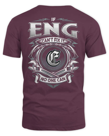 ENG AP81-K4-626 - Personalized Ahmed Quote Apparel “If Ahmed Can't Fix It, No One Can” - Unisex Standard T-Shirt - Maroon