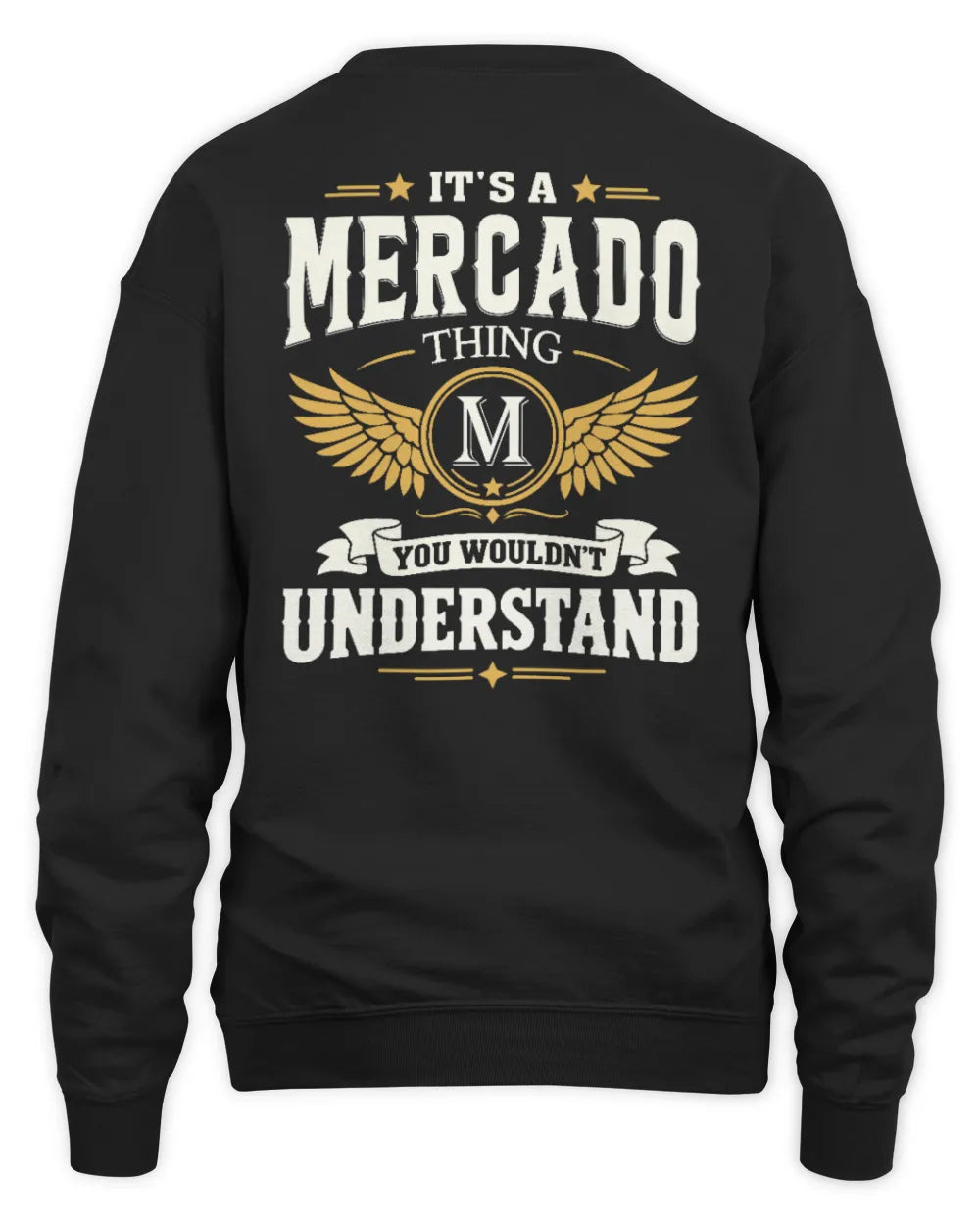 MERCADO KT06-M008 It’s a [NAME] Thing – You Wouldn’t Understand | Personalized Vintage T-Shirt - Unisex Sweatshirt - Black
