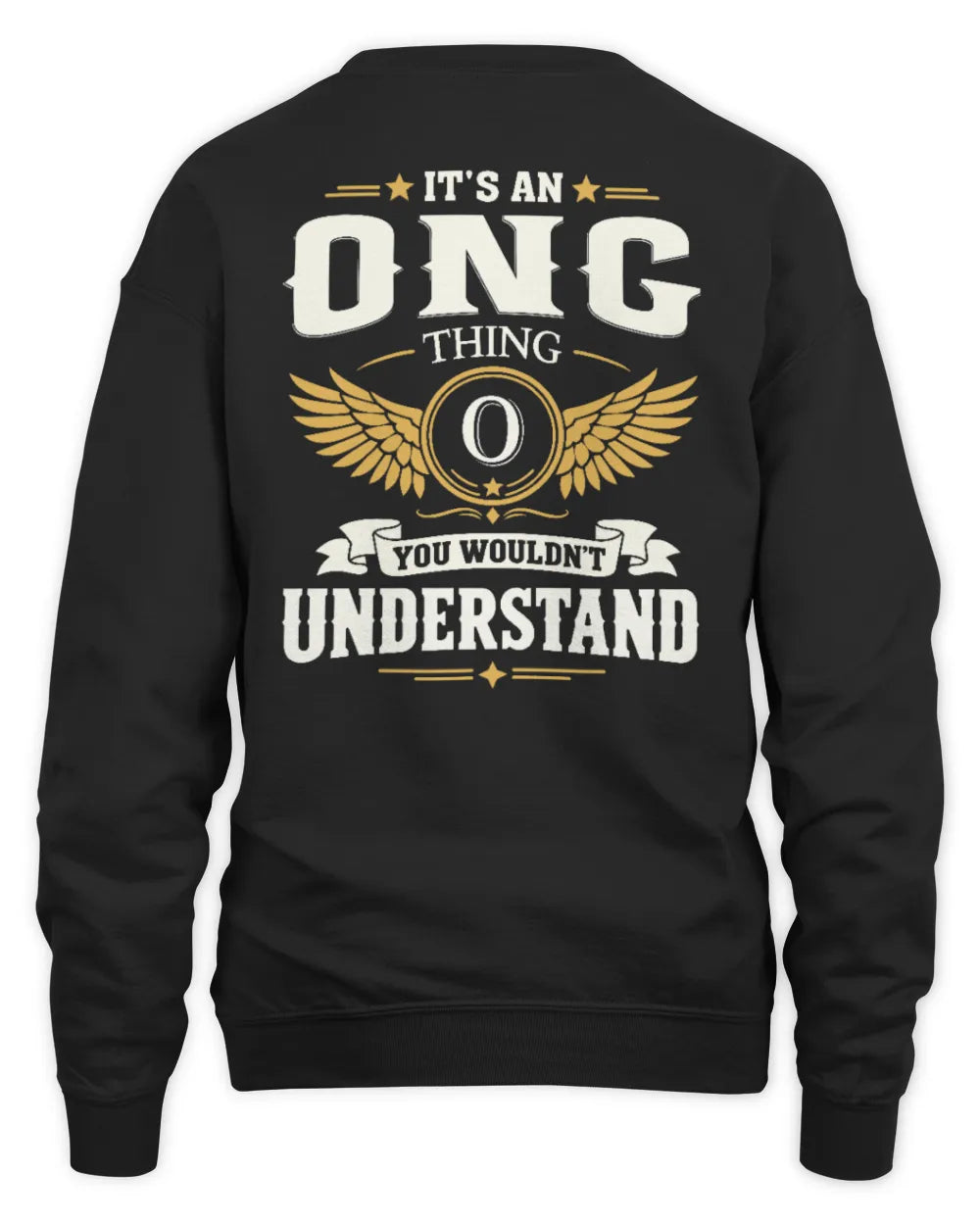 ONG KT06-M008 It’s a [NAME] Thing – You Wouldn’t Understand | Personalized Vintage T-Shirt - Unisex Sweatshirt - Black