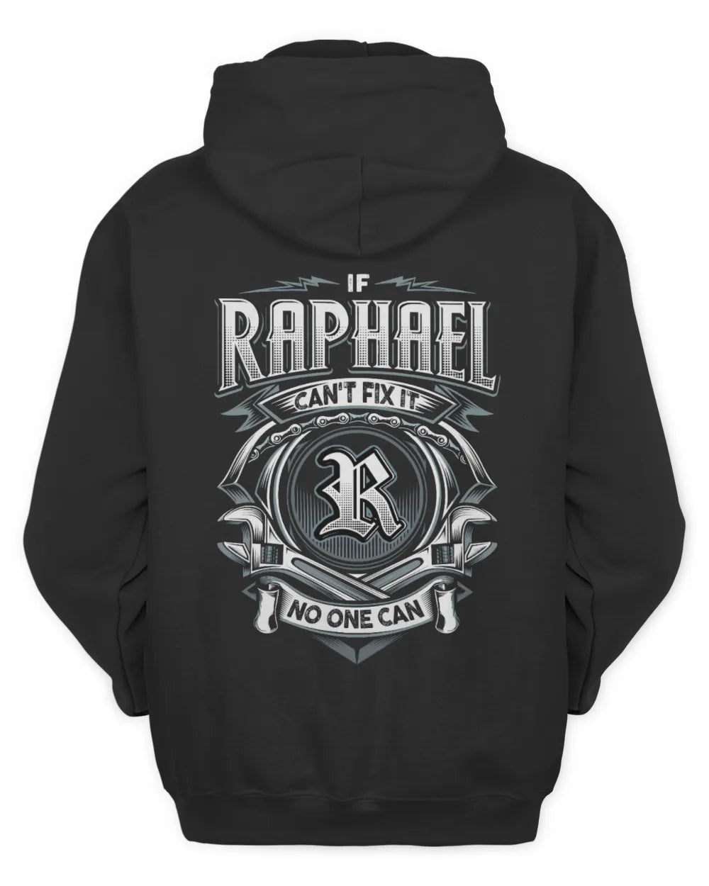 RAPHAEL AP81-K4-626 - Personalized Ahmed Quote Apparel “If Ahmed Can't Fix It, No One Can” - Unisex Hoodie - Black