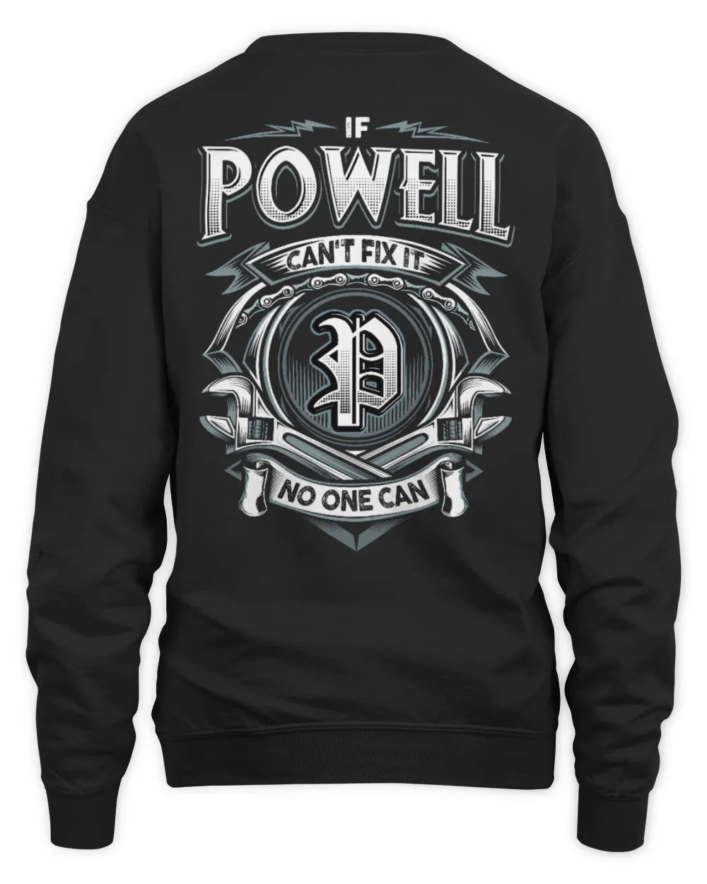 POWELL AP81-K4-626 - Personalized Ahmed Quote Apparel “If Ahmed Can't Fix It, No One Can” - Unisex Sweatshirt - Black