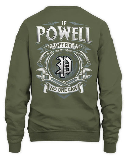 POWELL AP81-K4-626 - Personalized Ahmed Quote Apparel “If Ahmed Can't Fix It, No One Can” - Unisex Sweatshirt - Military Green