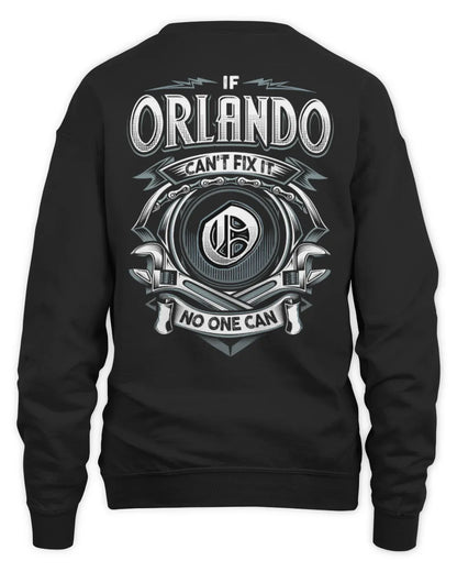 ORLANDO AP81-K4-626 - Personalized Ahmed Quote Apparel “If Ahmed Can't Fix It, No One Can” - Unisex Sweatshirt - Black