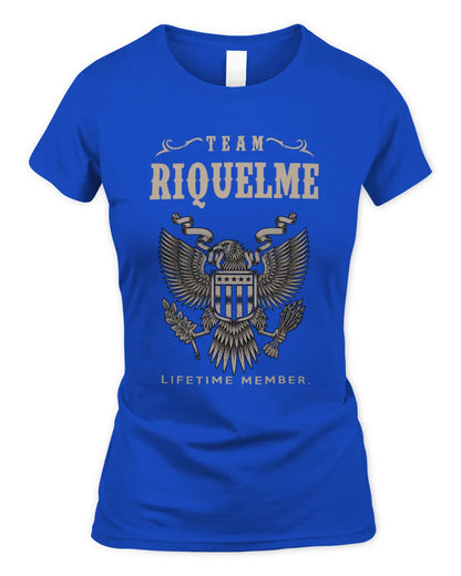 RIQUELME TP06-K82 – Personalized Classic Style Apparel “Team NAME Lifetime Member” - Women's Standard T-Shirt - Royal