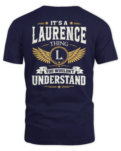 LAURENCE KT06-M008 It’s a [NAME] Thing – You Wouldn’t Understand | Personalized Vintage T-Shirt - Unisex Standard T-Shirt - Navy