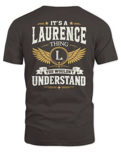 LAURENCE KT06-M008 It’s a [NAME] Thing – You Wouldn’t Understand | Personalized Vintage T-Shirt - Unisex Standard T-Shirt - Dark Chocolate