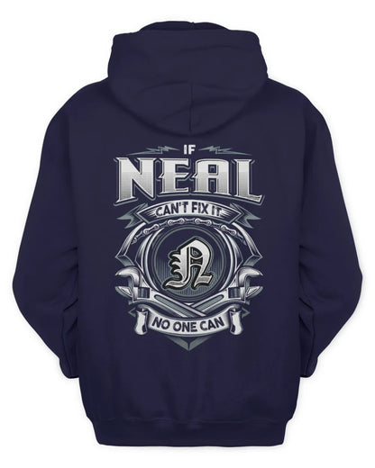 NEAL AP81-K4-626 - Personalized Ahmed Quote Apparel “If Ahmed Can't Fix It, No One Can” - Unisex Hoodie - Navy