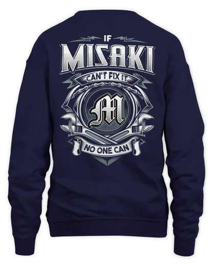 MISAKI AP81-K4-626 - Personalized Ahmed Quote Apparel “If Ahmed Can't Fix It, No One Can” - Unisex Sweatshirt - Navy
