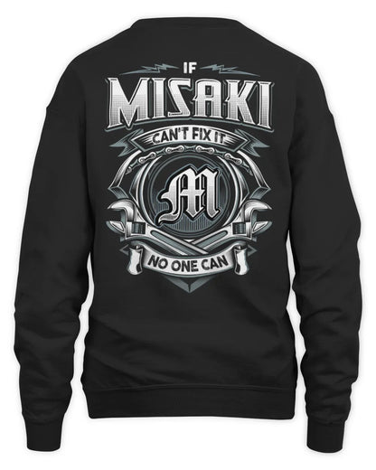 MISAKI AP81-K4-626 - Personalized Ahmed Quote Apparel “If Ahmed Can't Fix It, No One Can” - Unisex Sweatshirt - Black