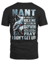 NANT AP62-K4-666 - Personalized Fierce Wolf Quote Apparel “If You Kick Me When I’m Down, You Better Pray I Don’t Get Up”