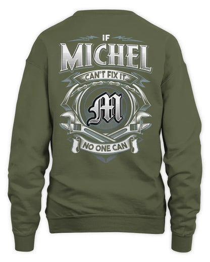 MICHEL AP81-K4-626 - Personalized Ahmed Quote Apparel “If Ahmed Can't Fix It, No One Can” - Unisex Sweatshirt - Military Green
