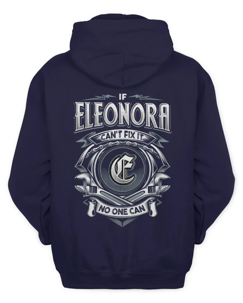 ELEONORA AP81-K4-626 - Personalized Ahmed Quote Apparel “If Ahmed Can't Fix It, No One Can” - Unisex Hoodie - Navy