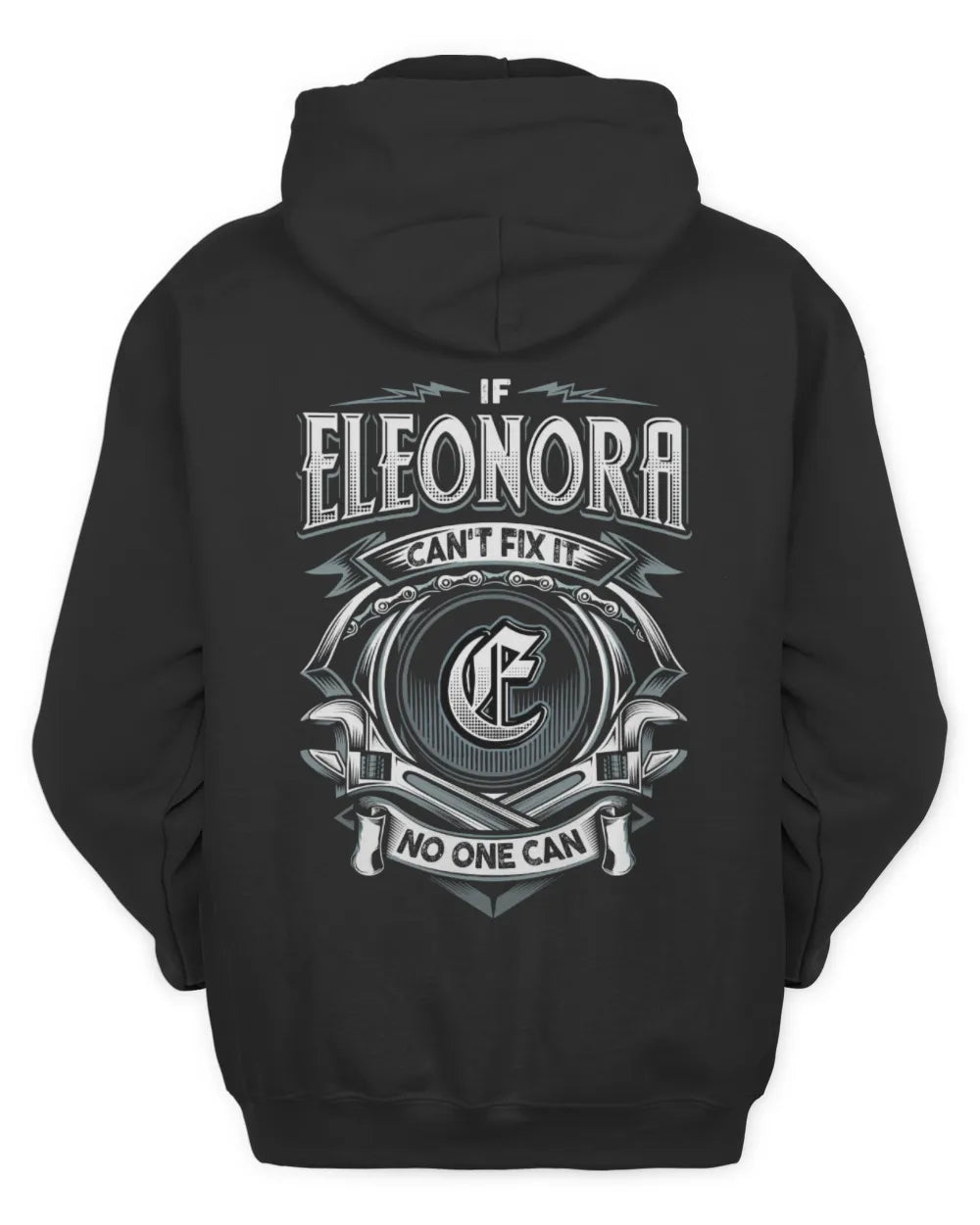 ELEONORA AP81-K4-626 - Personalized Ahmed Quote Apparel “If Ahmed Can't Fix It, No One Can” - Unisex Hoodie - Black