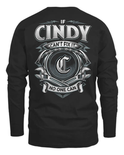 CINDY AP81-K4-626 - Personalized Ahmed Quote Apparel “If Ahmed Can't Fix It, No One Can” - Men's Long Sleeved T-Shirt - Black