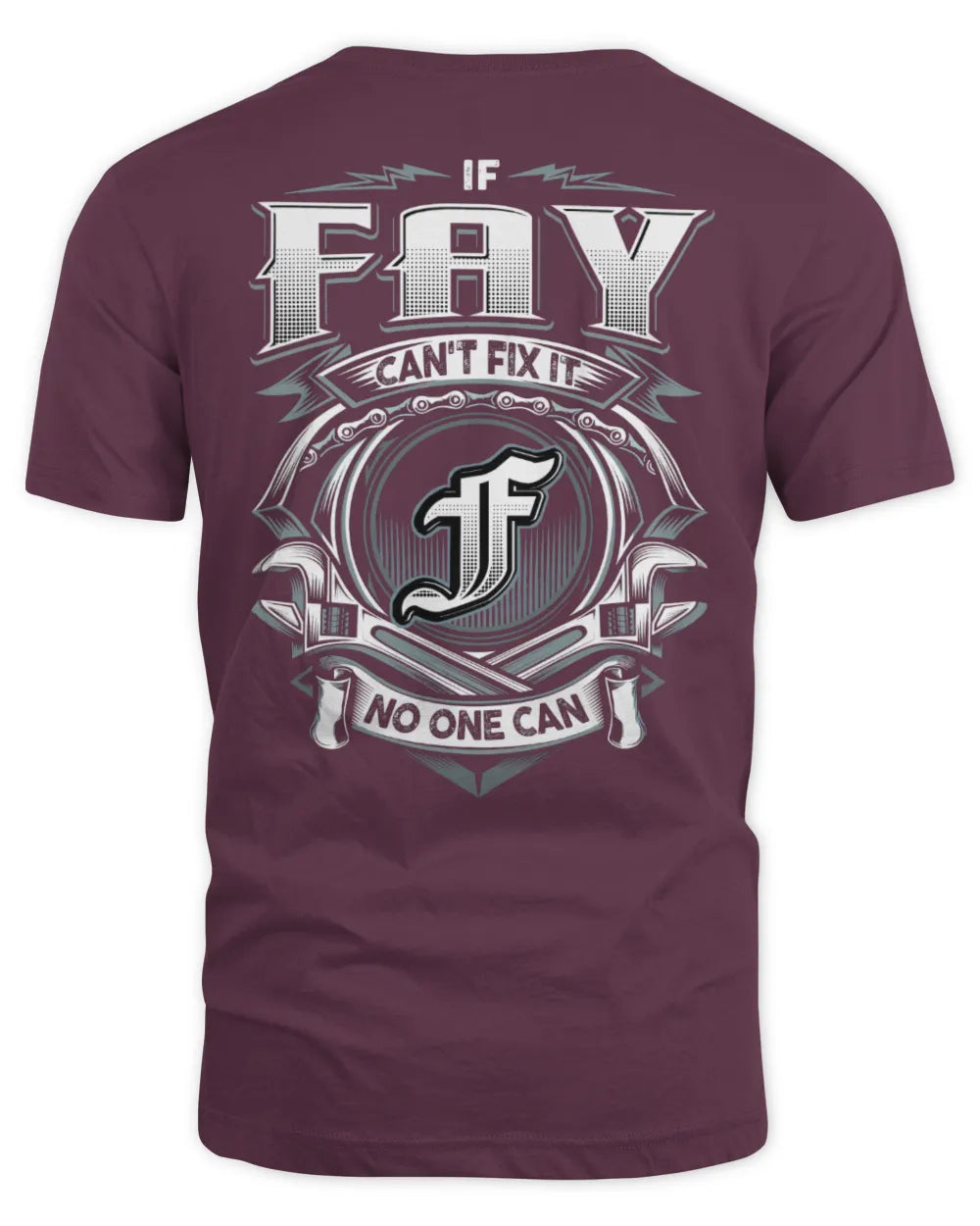 FAY AP81-K4-626 - Personalized Ahmed Quote Apparel “If Ahmed Can't Fix It, No One Can” - Unisex Standard T-Shirt - Maroon