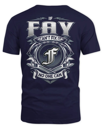 FAY AP81-K4-626 - Personalized Ahmed Quote Apparel “If Ahmed Can't Fix It, No One Can” - Unisex Standard T-Shirt - Navy