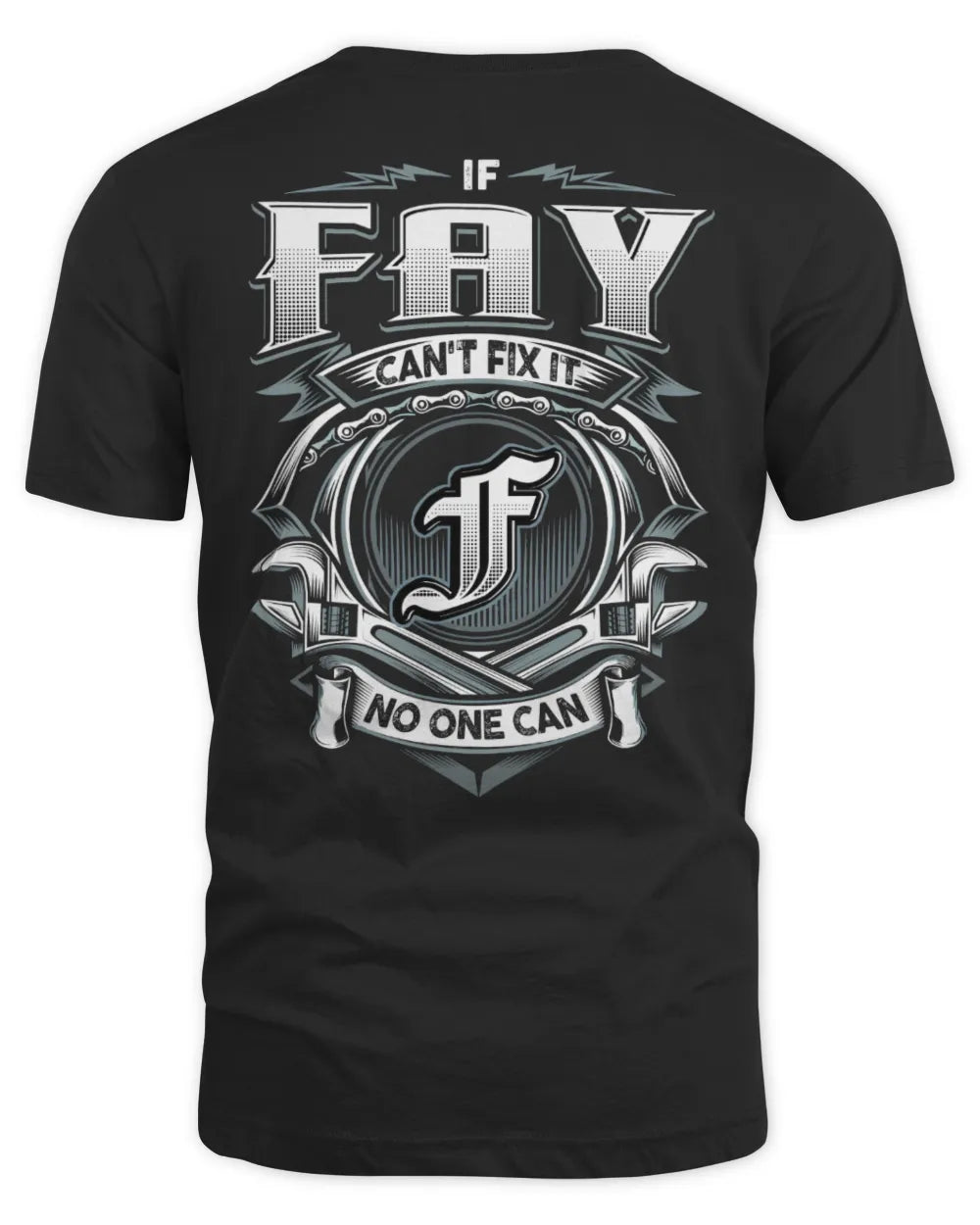 FAY AP81-K4-626 - Personalized Ahmed Quote Apparel “If Ahmed Can't Fix It, No One Can” - Unisex Standard T-Shirt - Black