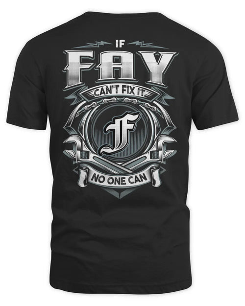 FAY AP81-K4-626 - Personalized Ahmed Quote Apparel “If Ahmed Can't Fix It, No One Can” - Unisex Standard T-Shirt - Black