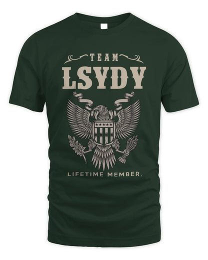 LSYDY TP06-K82 – Personalized Classic Style Apparel “Team NAME Lifetime Member” - Unisex Standard T-Shirt - Forest Green