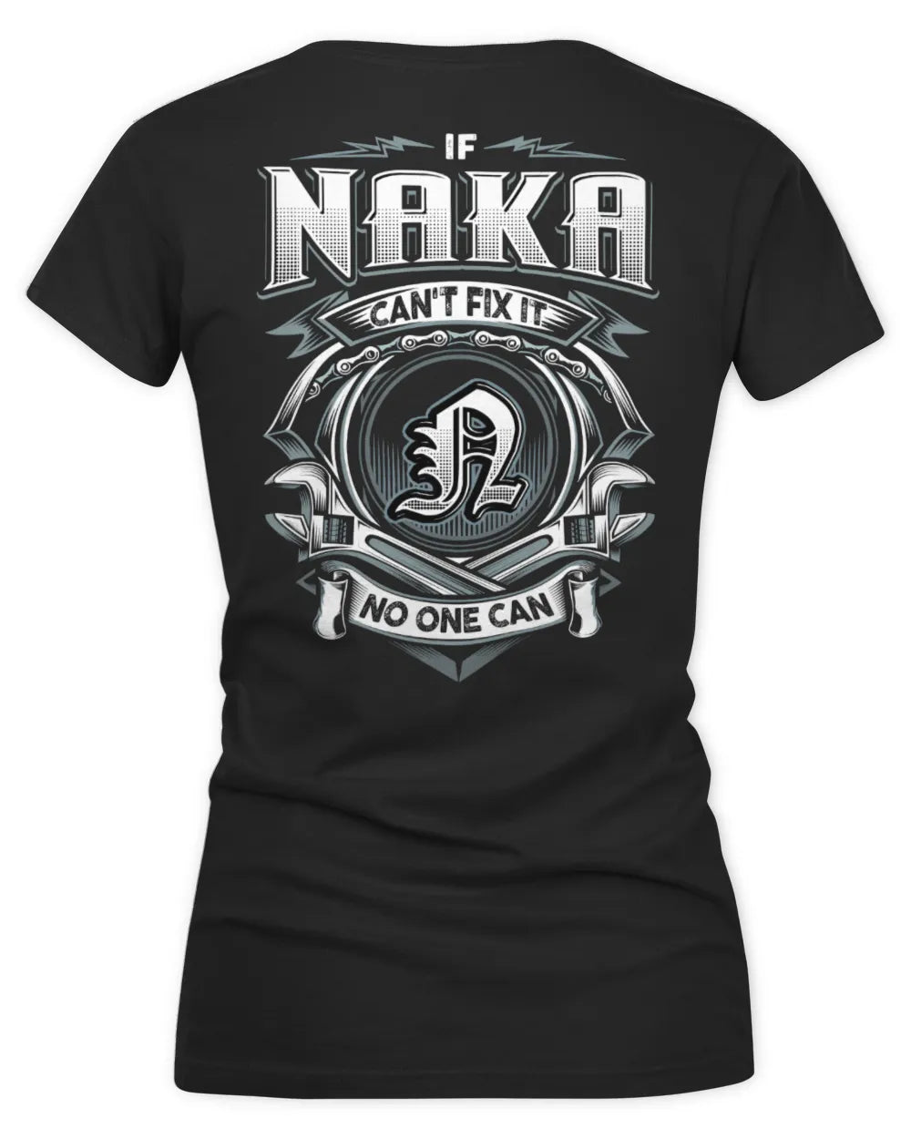 NAKA AP81-K4-626 - Personalized Ahmed Quote Apparel “If Ahmed Can't Fix It, No One Can” - Women's V-Neck T-Shirt - Black