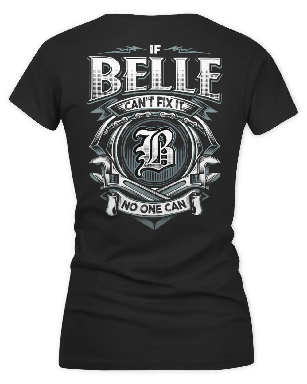 BELLE AP81-K4-626 - Personalized Ahmed Quote Apparel “If Ahmed Can't Fix It, No One Can” - Women's V-Neck T-Shirt - Black