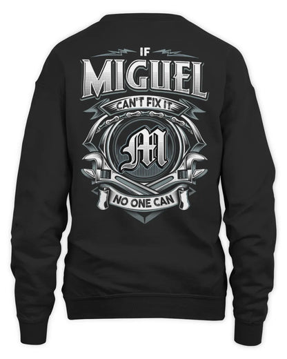 MIGUEL AP81-K4-626 - Personalized Ahmed Quote Apparel “If Ahmed Can't Fix It, No One Can” - Unisex Sweatshirt - Black
