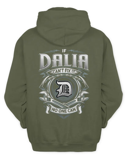 DALIA AP81-K4-626 - Personalized Ahmed Quote Apparel “If Ahmed Can't Fix It, No One Can” - Unisex Hoodie - Military Green