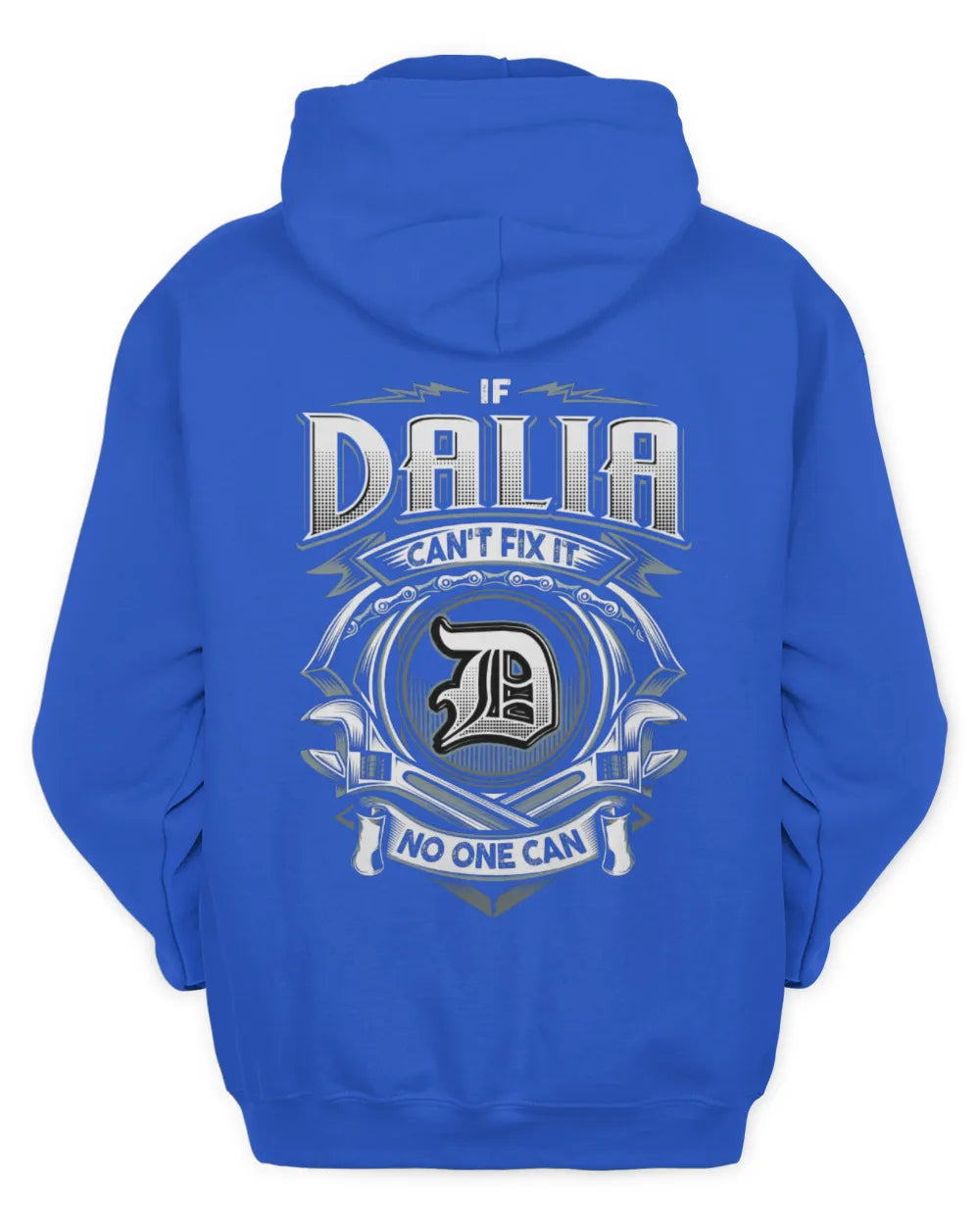 DALIA AP81-K4-626 - Personalized Ahmed Quote Apparel “If Ahmed Can't Fix It, No One Can” - Unisex Hoodie - Royal