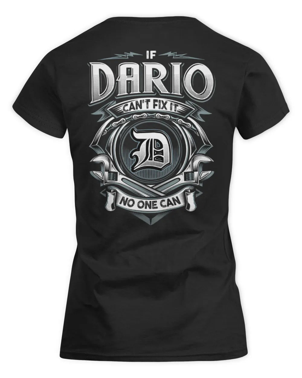 DARIO AP81-K4-626 - Personalized Ahmed Quote Apparel “If Ahmed Can't Fix It, No One Can” - Women's Standard T-Shirt - Black