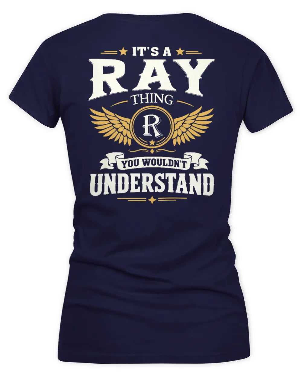 RAY KT06-M008 It’s a [NAME] Thing – You Wouldn’t Understand | Personalized Vintage T-Shirt - Women's V-Neck T-Shirt - Navy