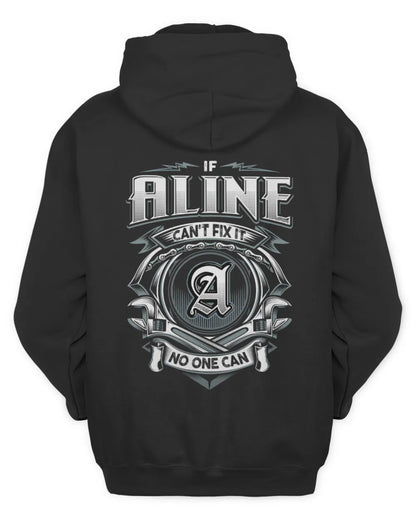 ALINE AP81-K4-626 - Personalized Ahmed Quote Apparel “If Ahmed Can't Fix It, No One Can” - Unisex Hoodie - Black