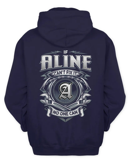 ALINE AP81-K4-626 - Personalized Ahmed Quote Apparel “If Ahmed Can't Fix It, No One Can” - Unisex Hoodie - Navy